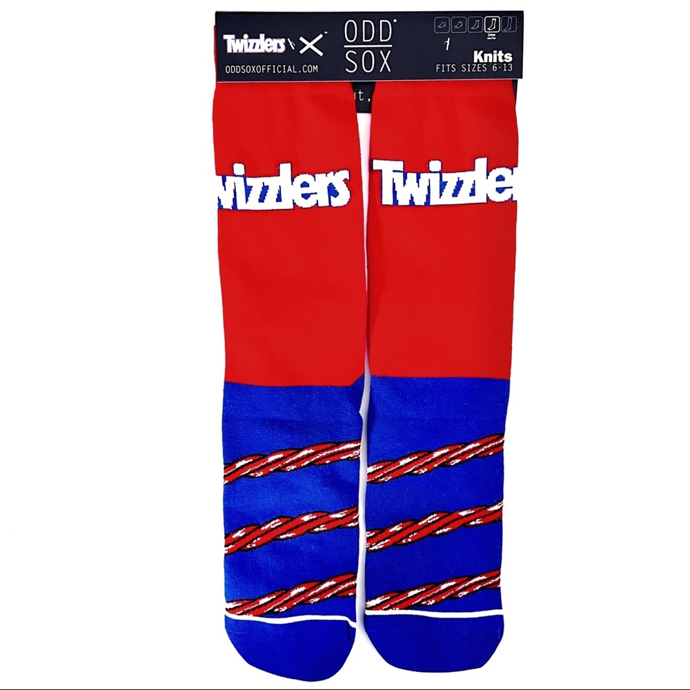 Odd Sox Twizzlers Candy Crew Socks Mens Womens Fun Novelty Gift
